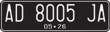 License plate of Indonesia, Regular plates