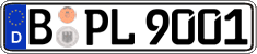 German license plate, Regular plates