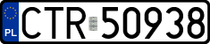 License plates of Poland, Regular car plates