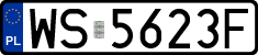 License plates of Poland, Regular car plates