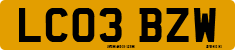 License plate of the United Kingdom, 2001 year system