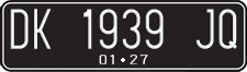 License plate of Indonesia, Regular plates