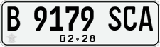 License plate of Indonesia, Regular plates