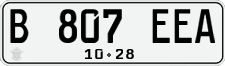 License plate of Indonesia, Regular plates