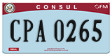 Federal license plates, Diplomatic