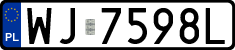 License plates of Poland, Regular car plates