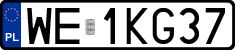 License plates of Poland, Regular car plates