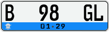 License plate of Indonesia, Regular plates