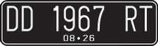 License plate of Indonesia, Regular plates