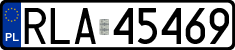 License plates of Poland, Regular car plates