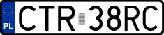 License plates of Poland, Regular car plates