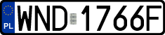 License plates of Poland, Regular car plates