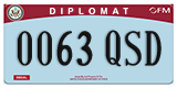 Federal license plates, Diplomatic (United Nations)