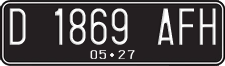 License plate of Indonesia, Regular plates