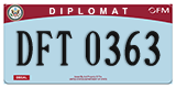 Federal license plates, Diplomatic