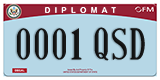 Federal license plates, Diplomatic (United Nations)