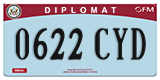 Federal license plates, Diplomatic (United Nations)