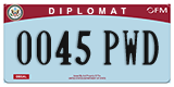 Federal license plates, Diplomatic (United Nations)