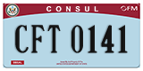 Federal license plates, Diplomatic