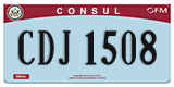 Federal license plates, Diplomatic
