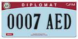 Federal license plates, Diplomatic (United Nations)
