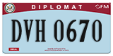 Federal license plates, Diplomatic