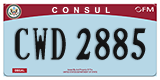 Federal license plates, Diplomatic