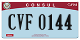 Federal license plates, Diplomatic