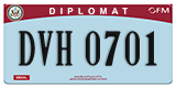 Federal license plates, Diplomatic