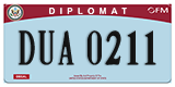 Federal license plates, Diplomatic