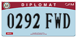 Federal license plates, Diplomatic (United Nations)