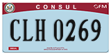 Federal license plates, Diplomatic