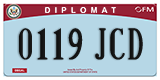 Federal license plates, Diplomatic (United Nations)