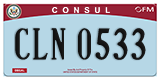 Federal license plates, Diplomatic
