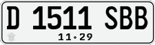 License plate of Indonesia, Regular plates