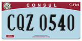 Federal license plates, Diplomatic