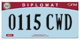 Federal license plates, Diplomatic (United Nations)