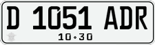 License plate of Indonesia, Regular plates