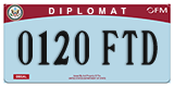 Federal license plates, Diplomatic (United Nations)