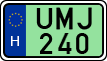 license plates of Hungary, Electric vehicles (1990)