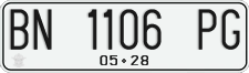 License plate of Indonesia, Regular plates