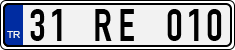 License plate of Turkey, Regular plates