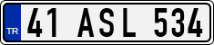 License plate of Turkey, Regular plates