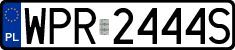 License plates of Poland, Regular car plates