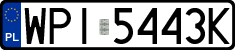License plates of Poland, Regular car plates