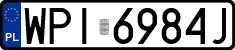 License plates of Poland, Regular car plates