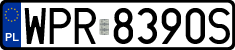 License plates of Poland, Regular car plates
