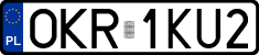 License plates of Poland, Regular car plates