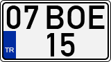 License plate of Turkey, Regular plates