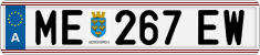 License plate of Austria, Regular plates